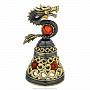 Колокольчик с янтарем "Китайский дракон", фотография 1. Интернет-магазин ЛАВКА ПОДАРКОВ